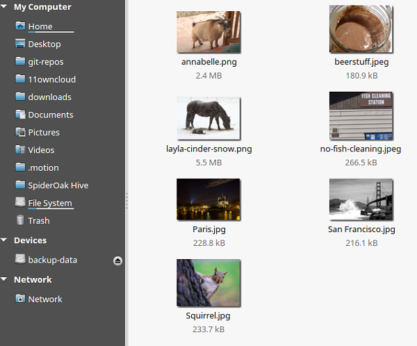 Set of photos in the Nextcloud skeleton directory