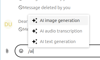 AI smart picker in Talk.